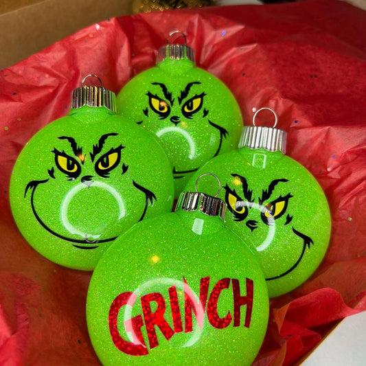 Grinch Christmas Handmade Ornaments