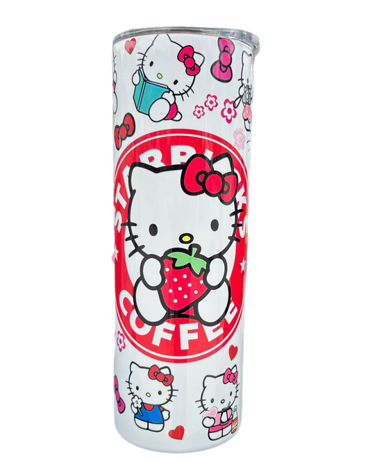 Hello Kitty Red Coffee 20oz Stainless Steel Tumbler