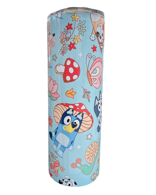 Cute Groovy Bluey 20oz Stainless Steel Tumbler